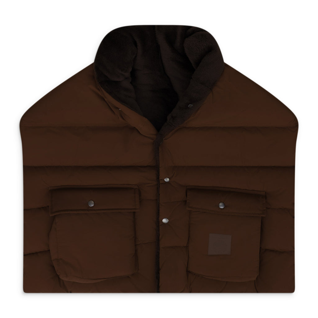 Brown Puff Down Mufler
